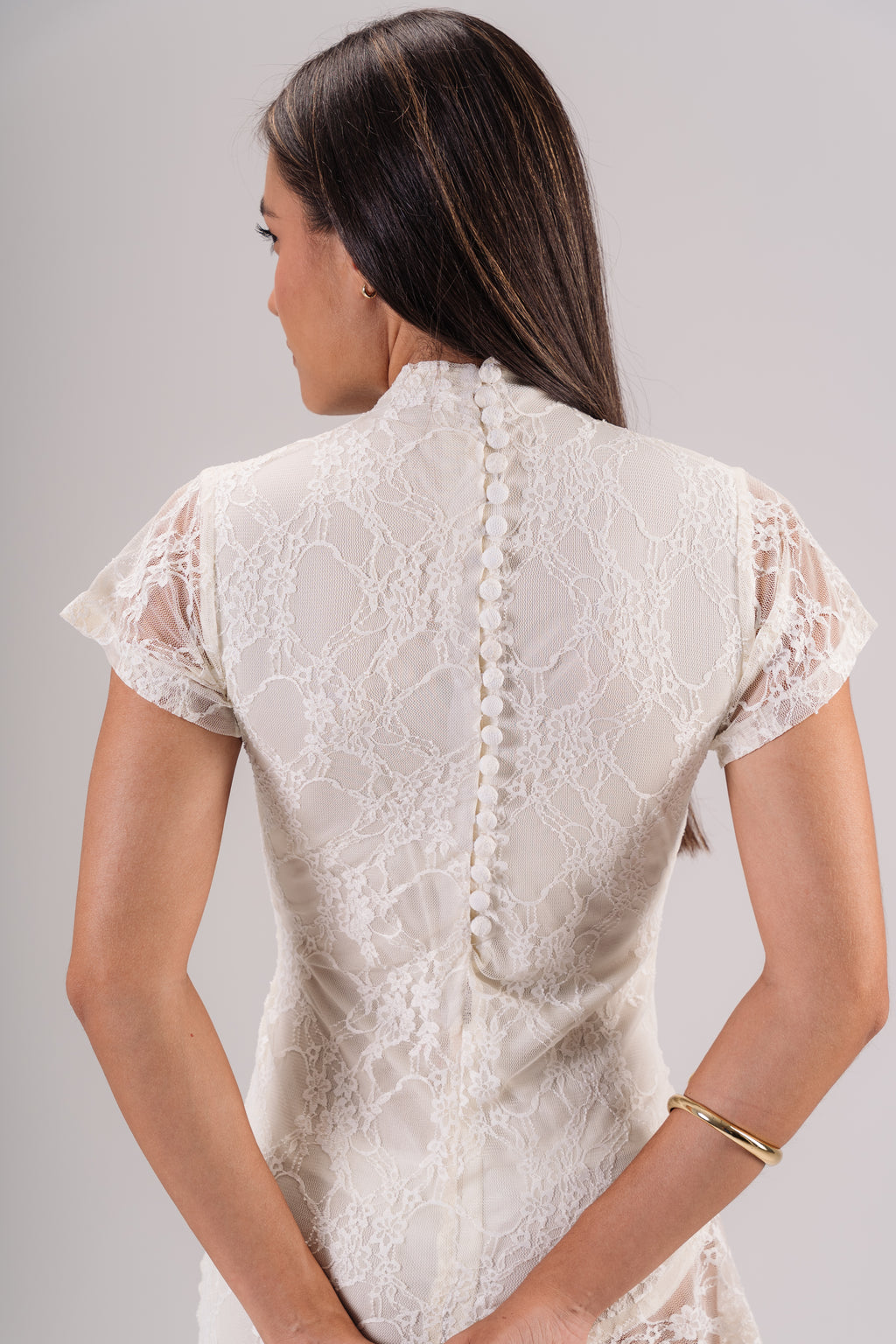 Asymmetric Lace Dress