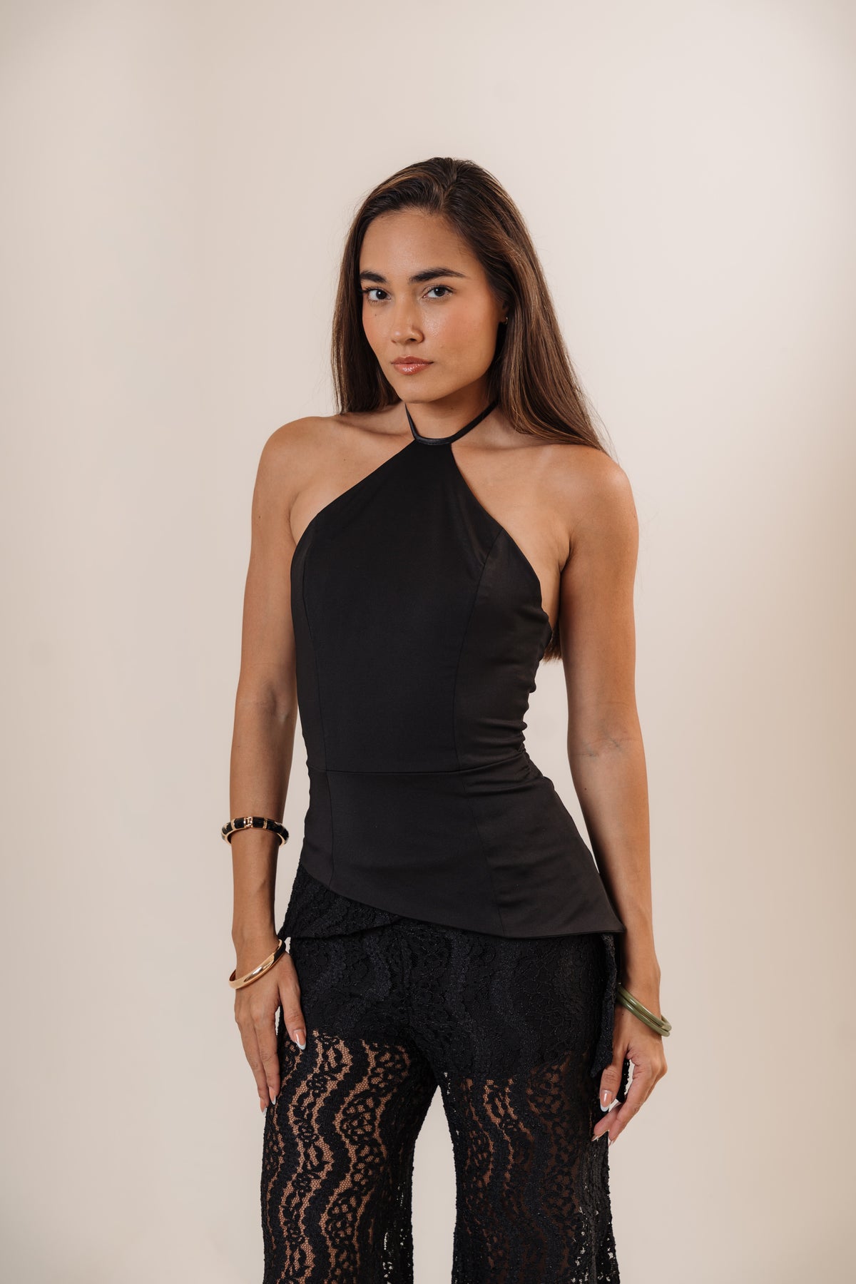 The Asymmetric Halter Top