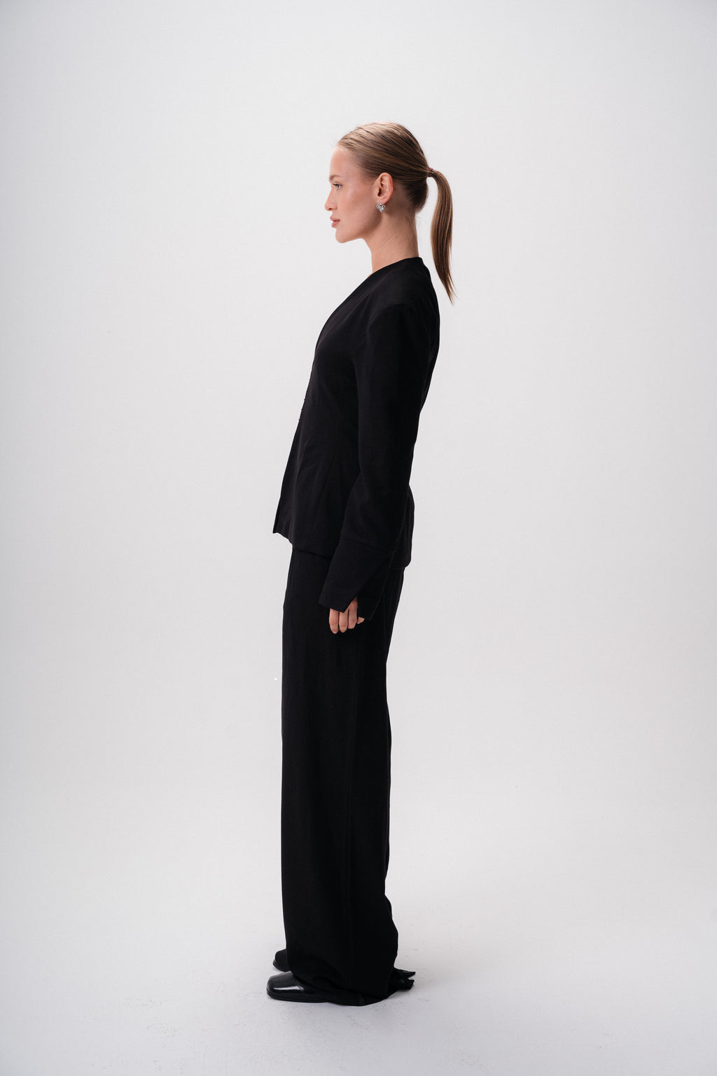 Tailored Wool Suit Pants