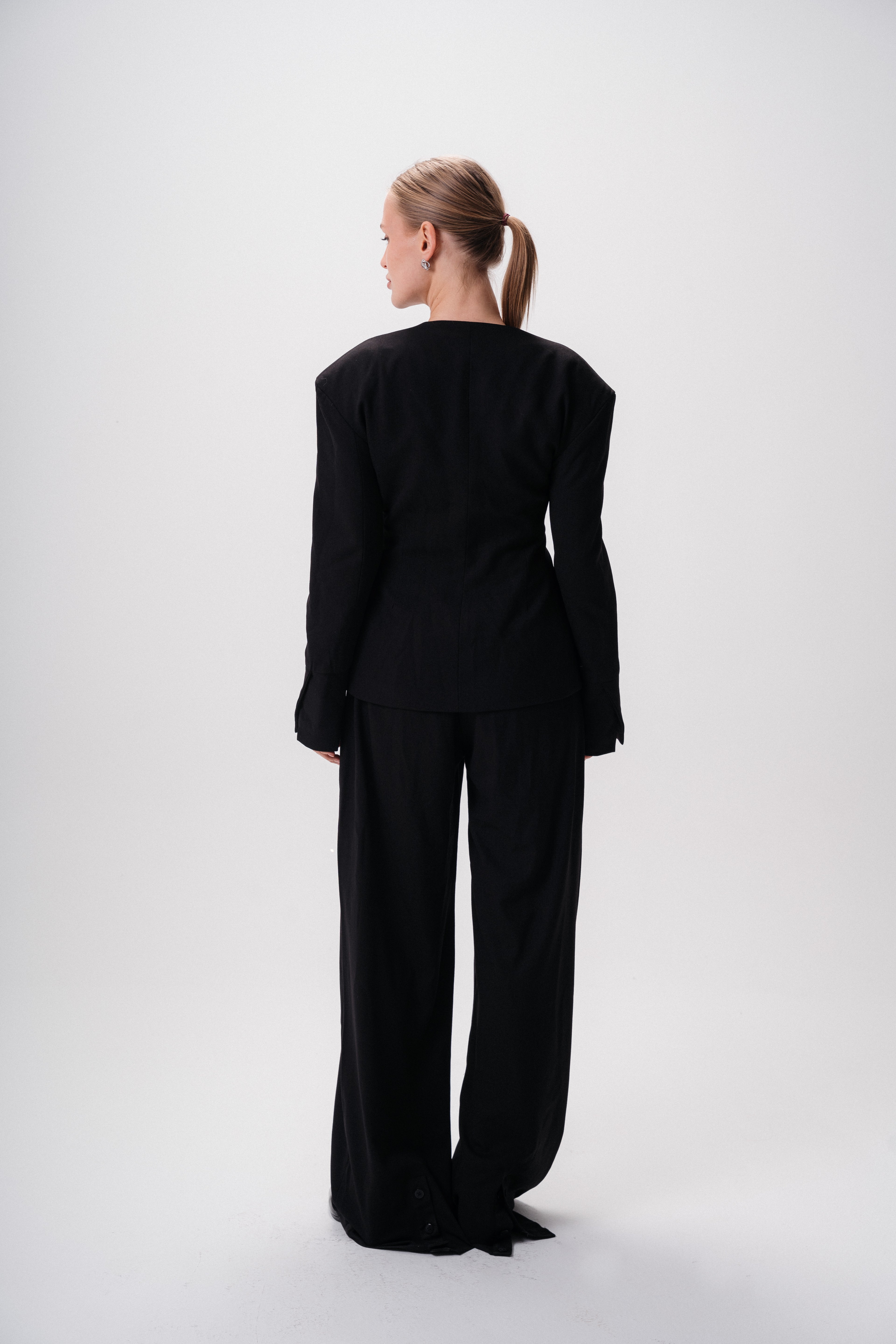 Tailored Wool Suit Pants