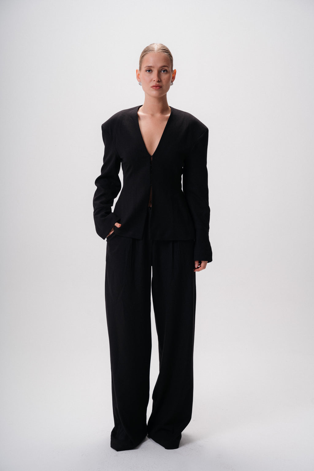 Tailored Wool Suit Pants