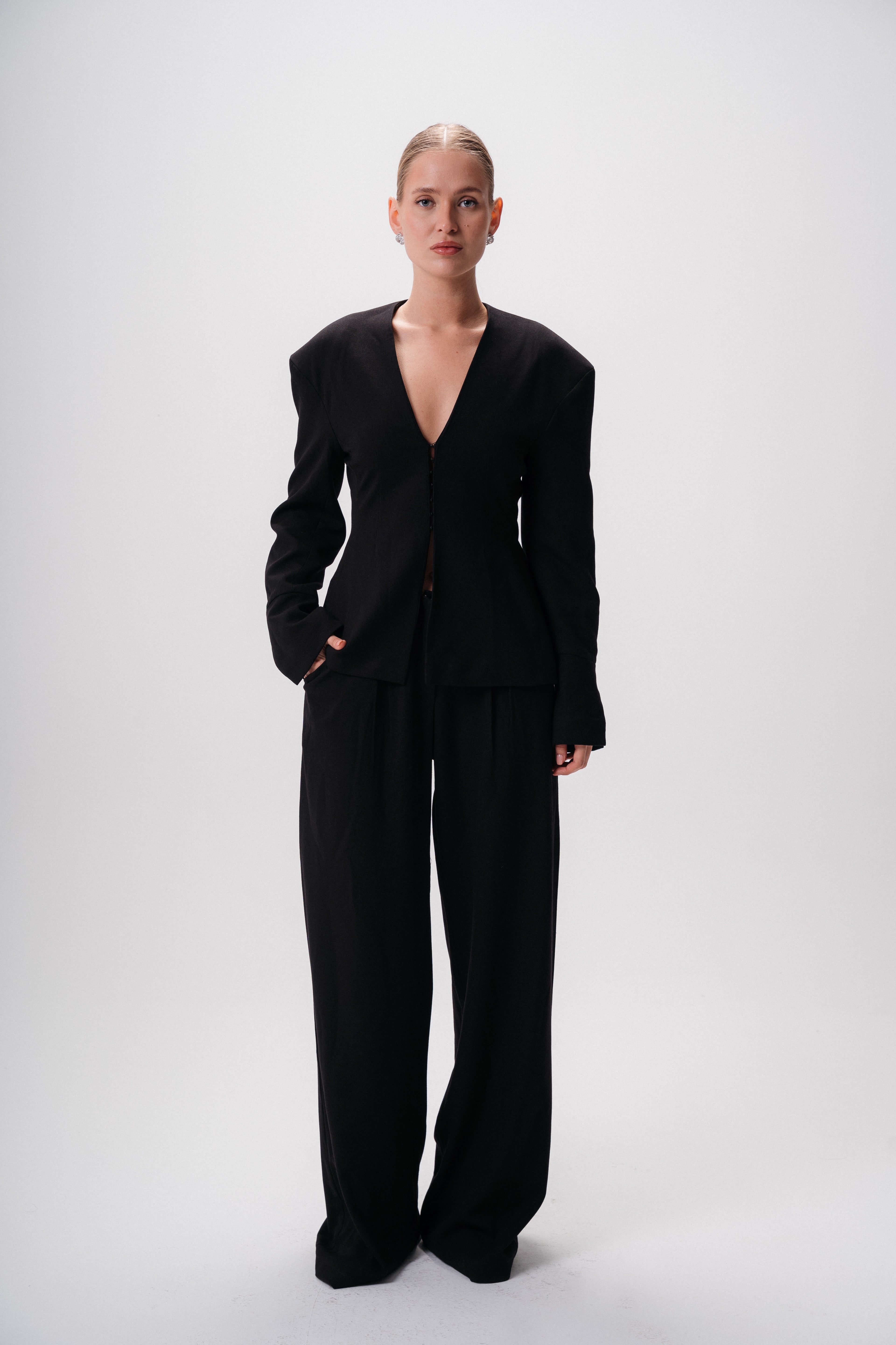 Tailored Wool Suit Pants
