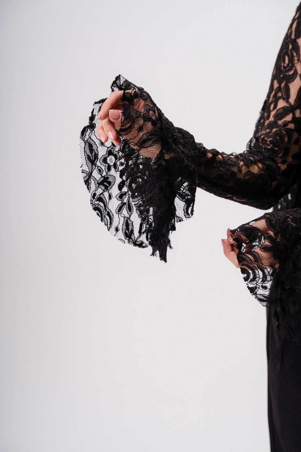 Ruffled lace blouse
