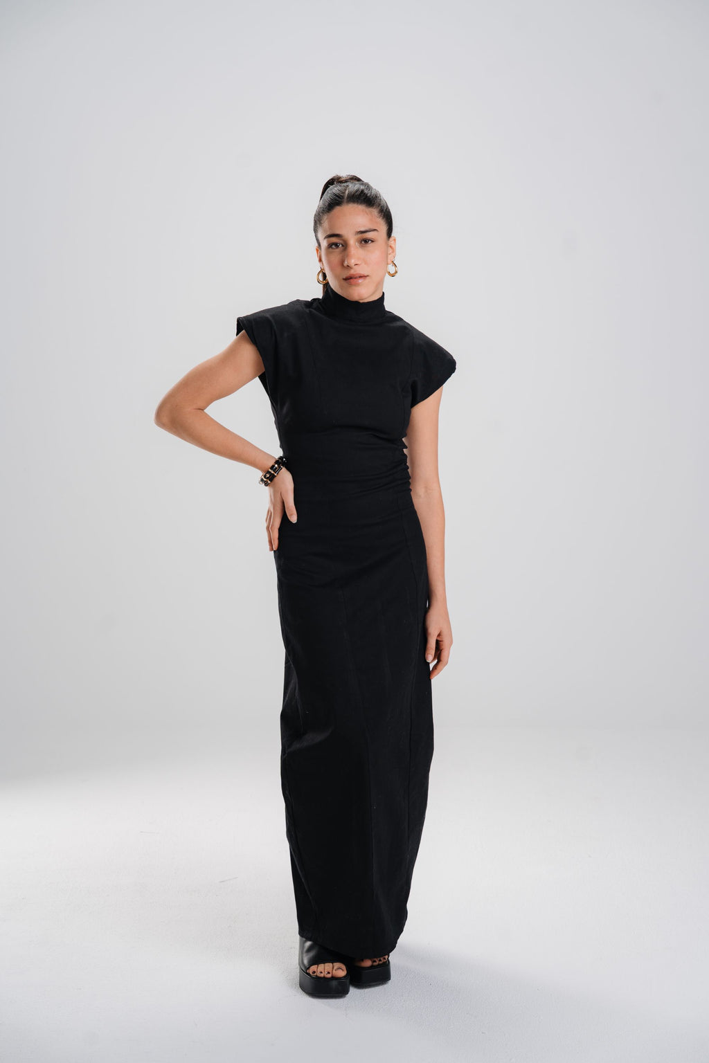 The Black Sculpted Dress