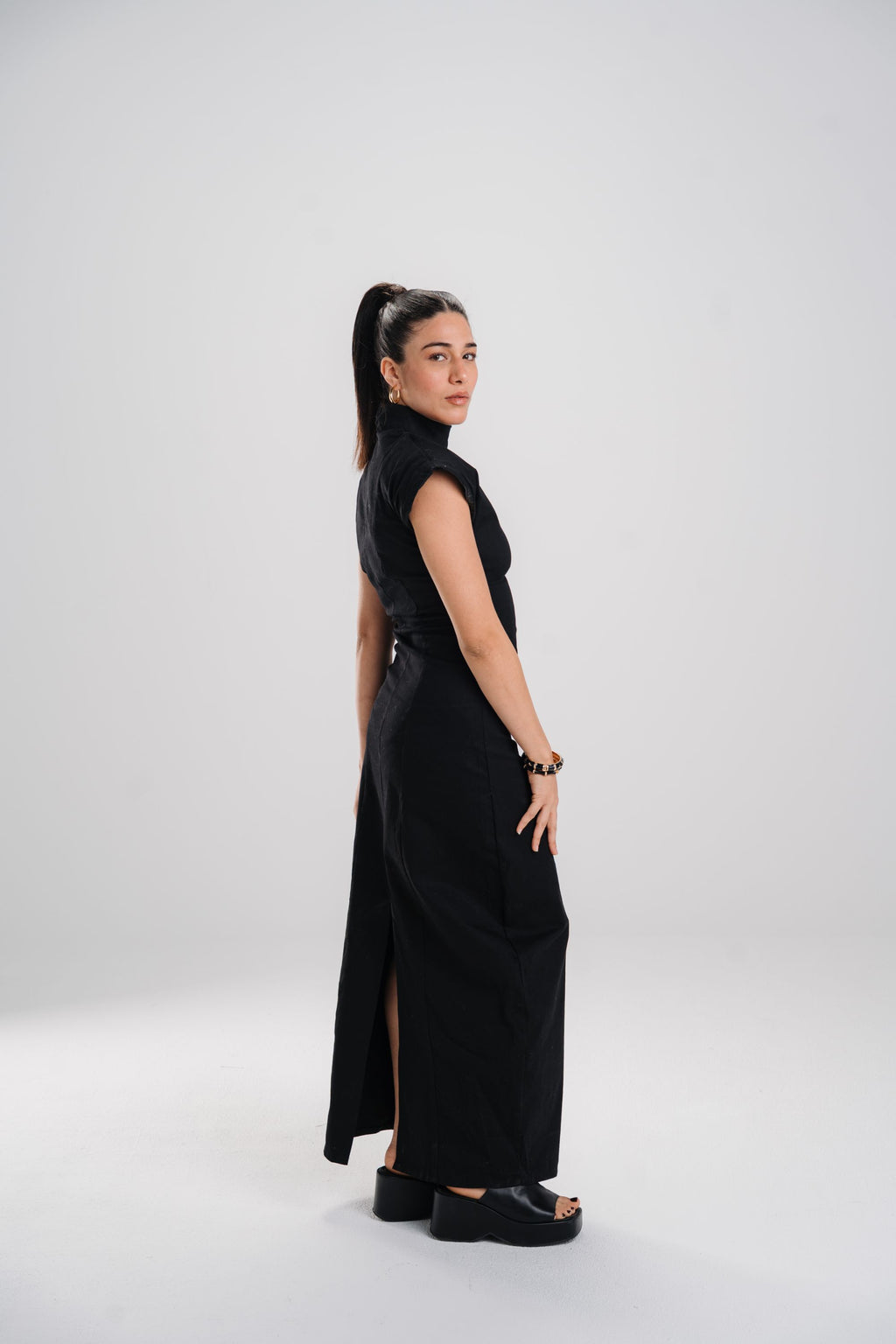 The Black Sculpted Dress