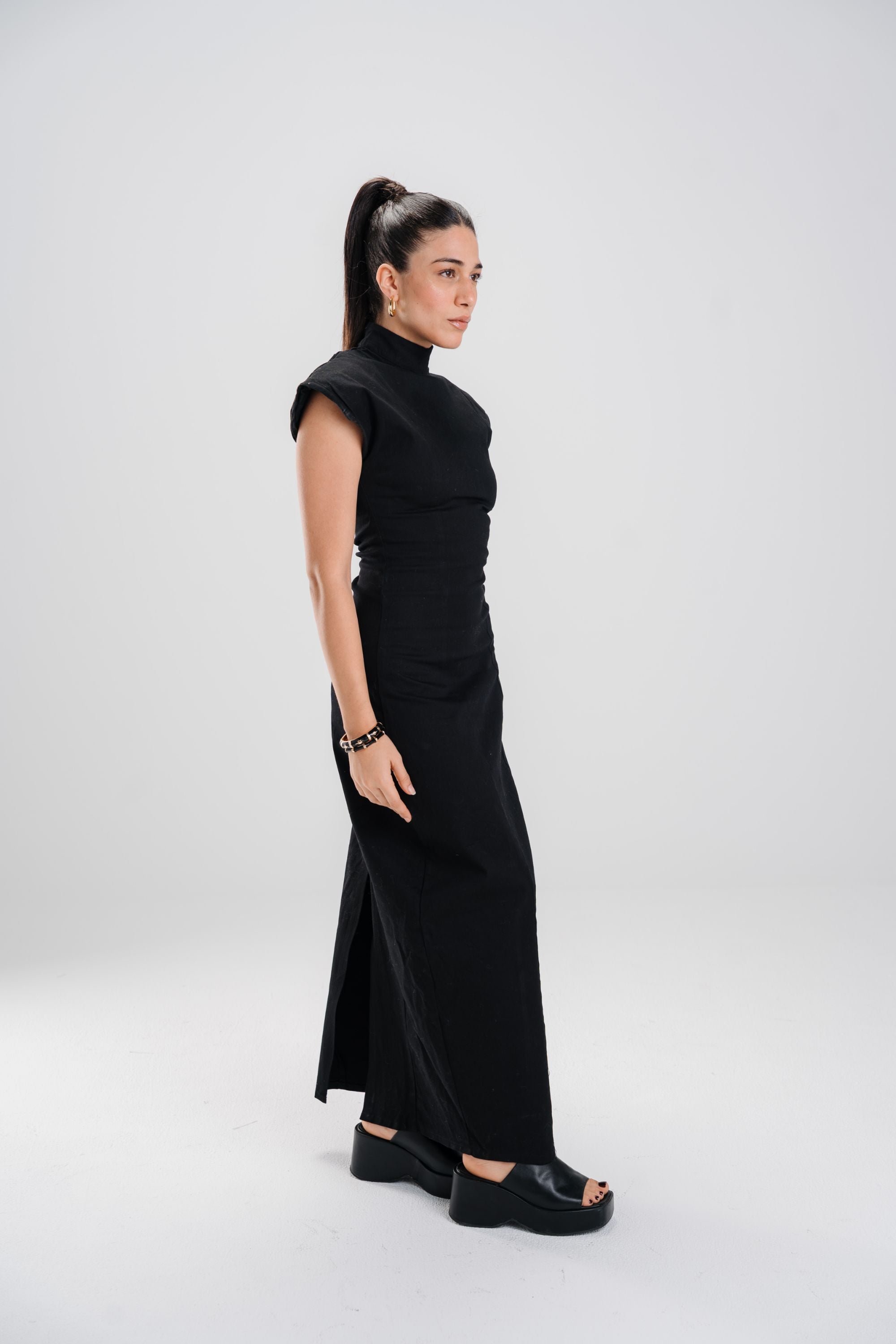 The Black Sculpted Dress