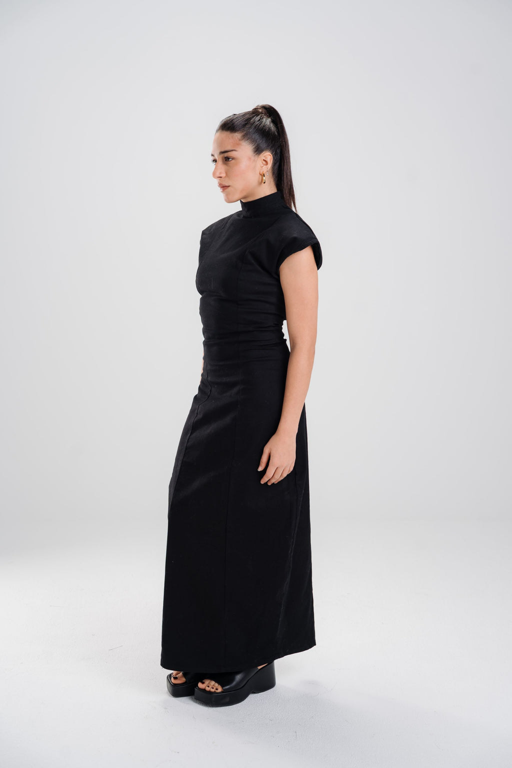 The Black Sculpted Dress