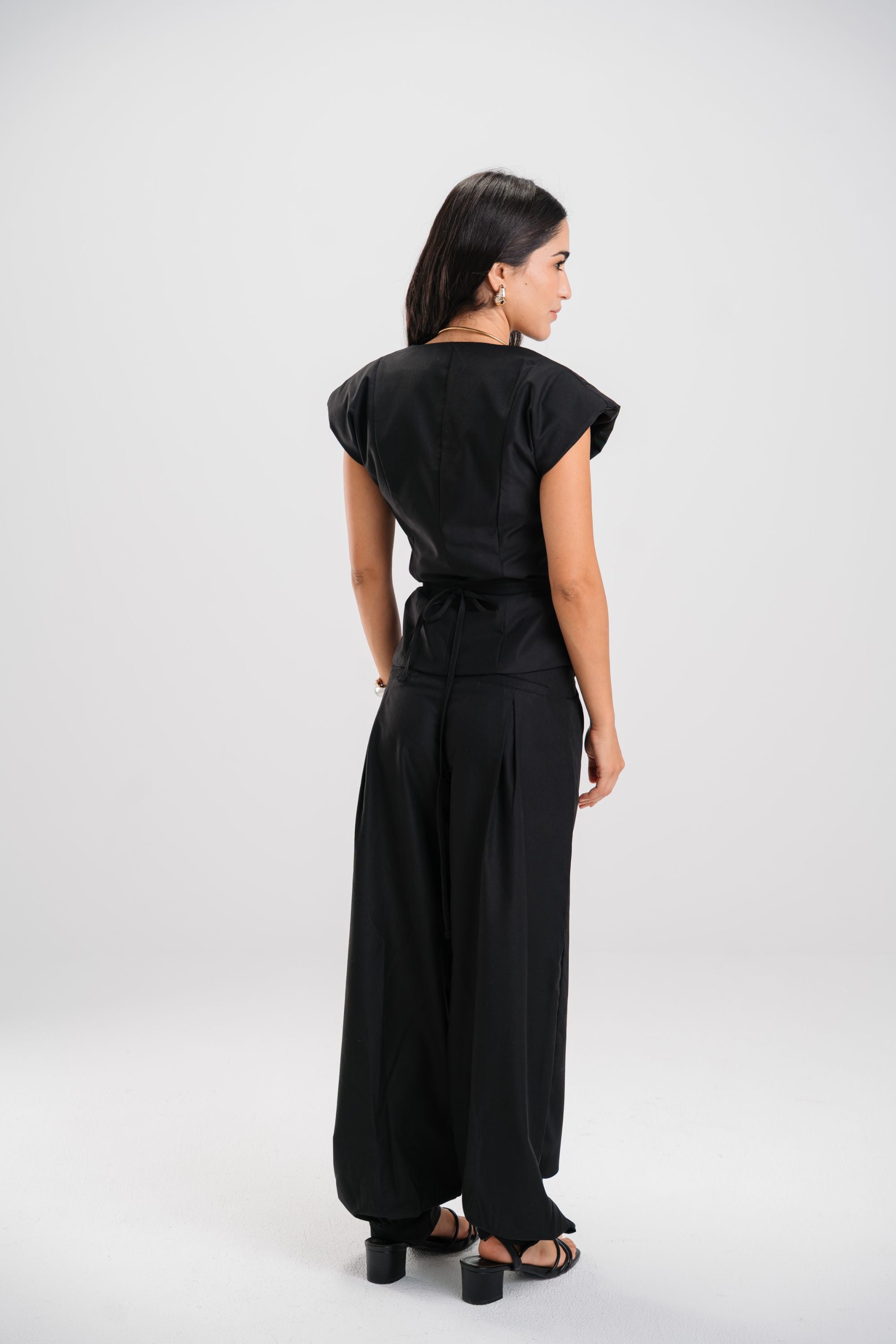 The black vest suit