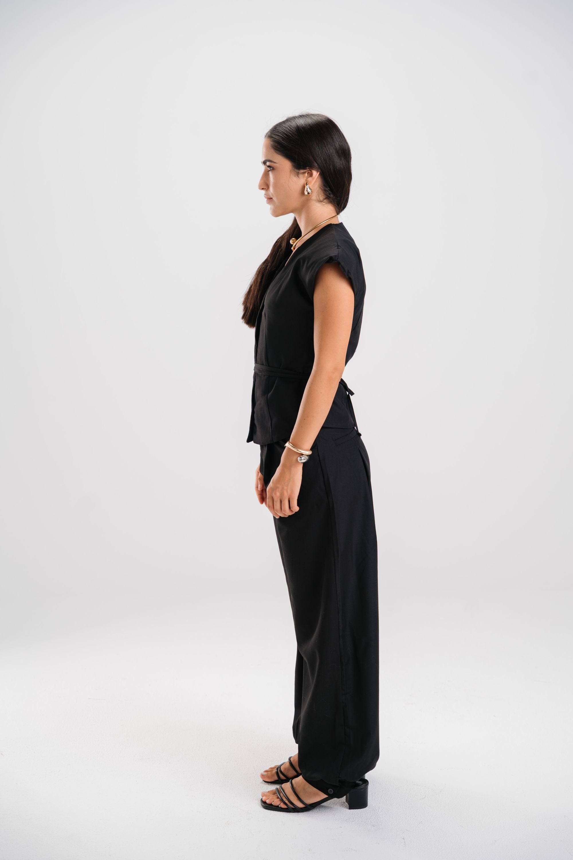 The black vest suit